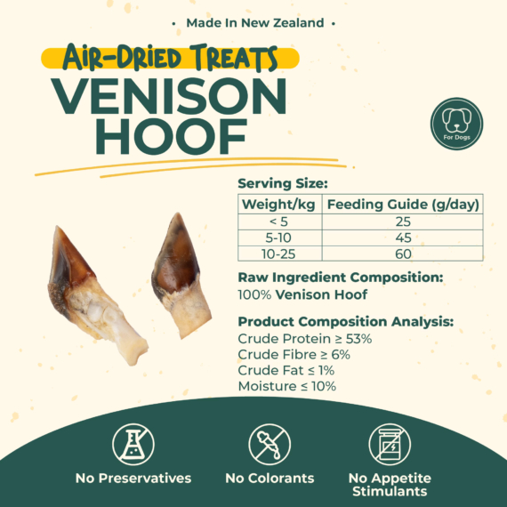 aTwoValley Air-Dried Venison Hoof For Dogs (40g) - Image 3