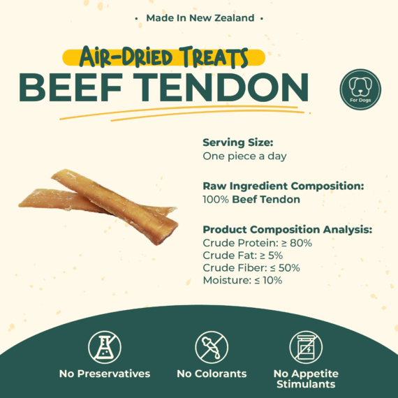 aTwoValley Air-Dried Beef Tendon For Dogs (45g) - Image 3